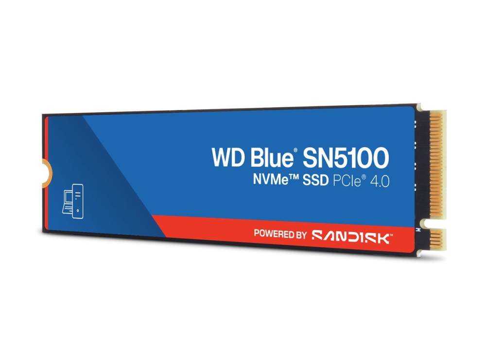 WD Blue SN5100 - SSD - 4 TB - inbyggd - M.2 2280 - PCIe 4.0 x4 (NVMe) | Datorkomponenter - Hårddisk & Lagring - Interna hårddiskar | GameStuff