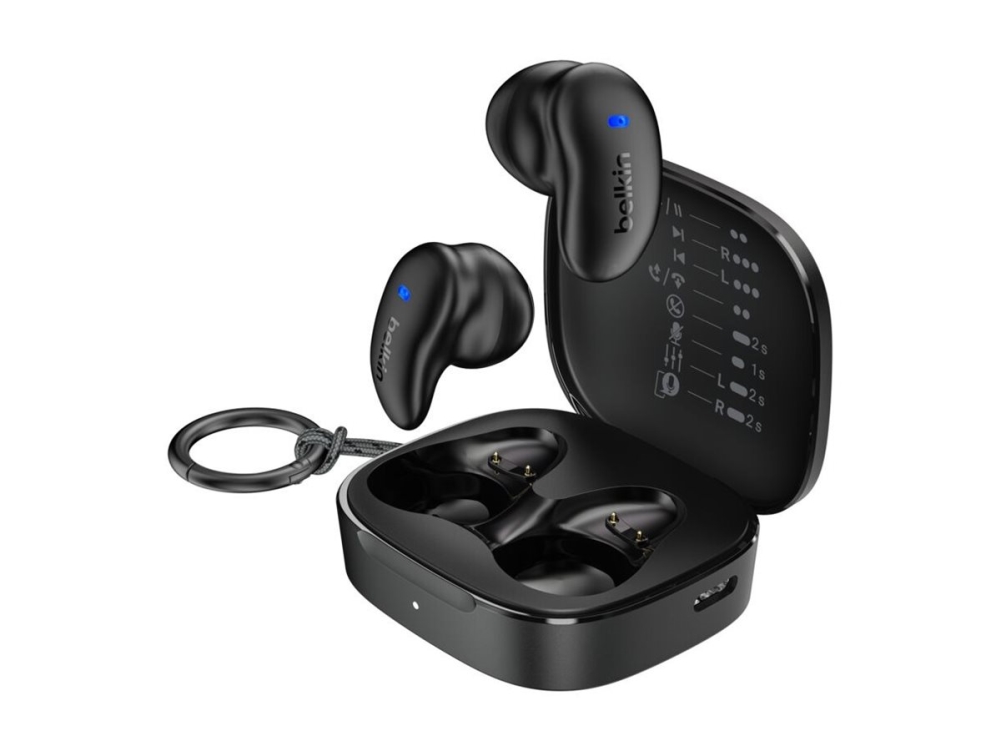 Belkin Soundform Anywhere, Verkabelt & Kabellos, Anrufe/Musik, 4 G, Kopfhörer, Schwarz
