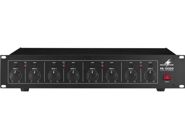 Monacor PA-1850D ELA-förstärkare 50 W 8-kanaliga | TV, Ljud & Bild - Stereo - A/V Receivere & Förstärkare | GameStuff