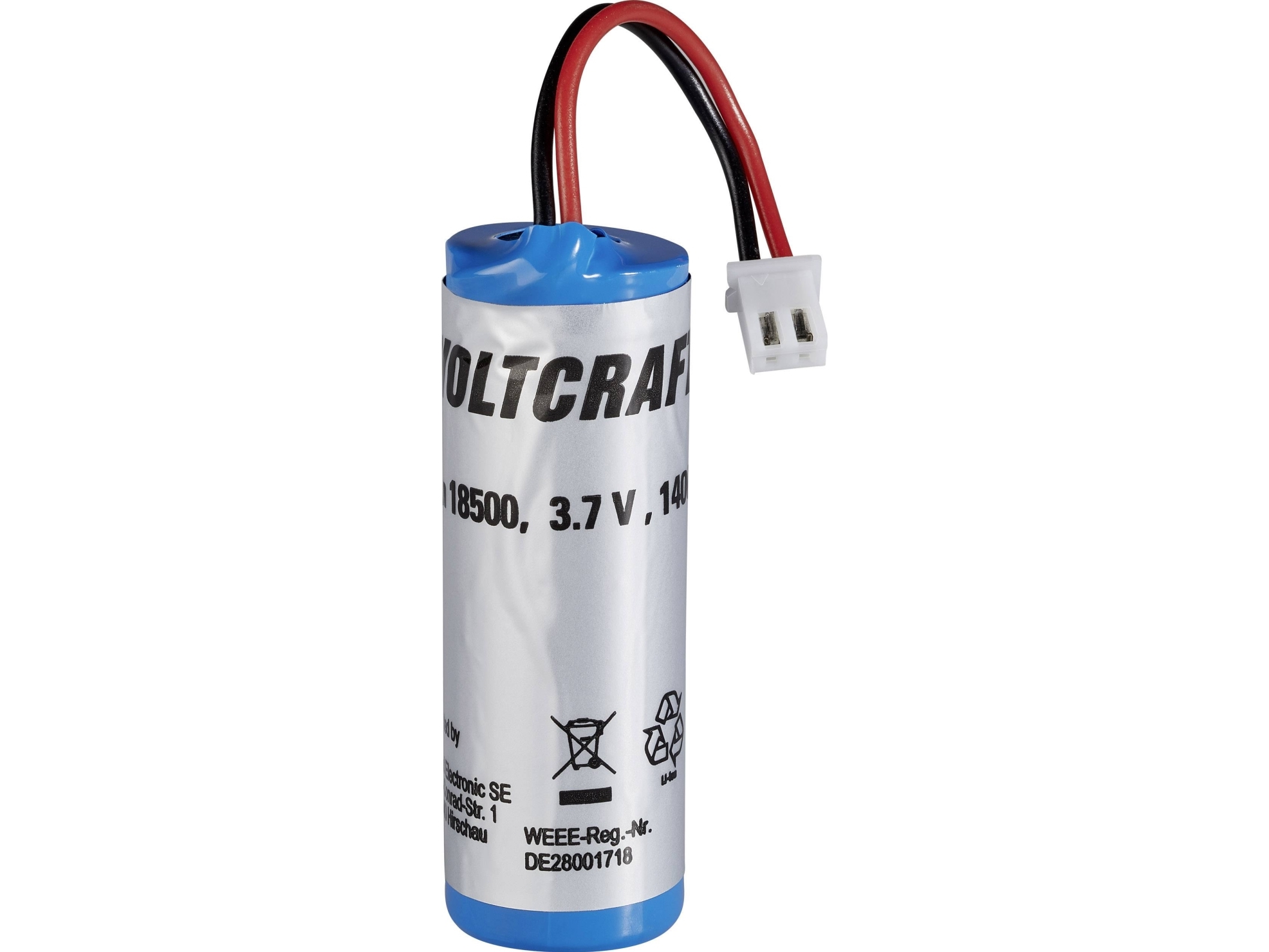 Voltcraft 18500 18500 Li-Ion Ersatzakku Typ 18500 1 Stück