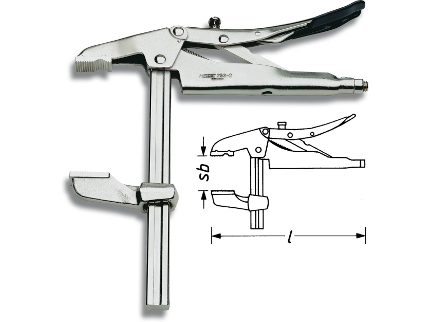 Hazet 753-2 Gripen Rakt med prismautvidgning 5 - 75 mm 260 mm | Verktyg & Verkstad - Tänger - Alla Tänger | GameStuff