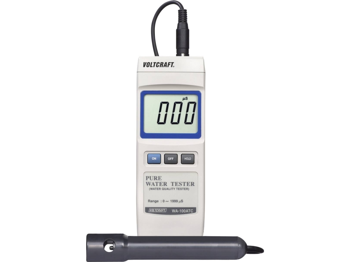 Konduktivitetsmätare VOLTCRAFT WA-100 ATC 3% 0 - 1999 µS Kalibrering enligt fabriksstandard | Sällskapsdjur - Trädgårdsdamm - Mätutrustning & vätska | GameStuff