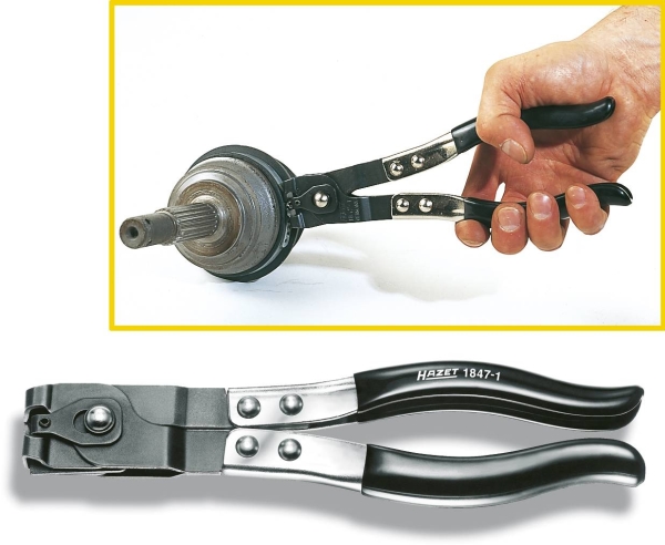 Hazet 1847-1 Klemmetang til akselfod 230 mm 1 stk | Verktyg & Verkstad - Tänger - Alla Tänger | GameStuff