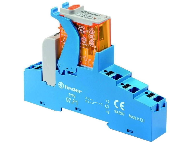 Finder 4C.P1.9.012.0050 Led-Gate-Baustein Nennspannung: 12 V/Dc Ausschaltstrom (Max.): 16 A 1 X Wechsler 1 St