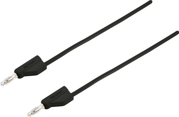 Voltcraft Msb-300 Prøveledning [Lamelstik 4 Mm - Lamelstik 4 Mm] 0,50 M Sort 1 Stk