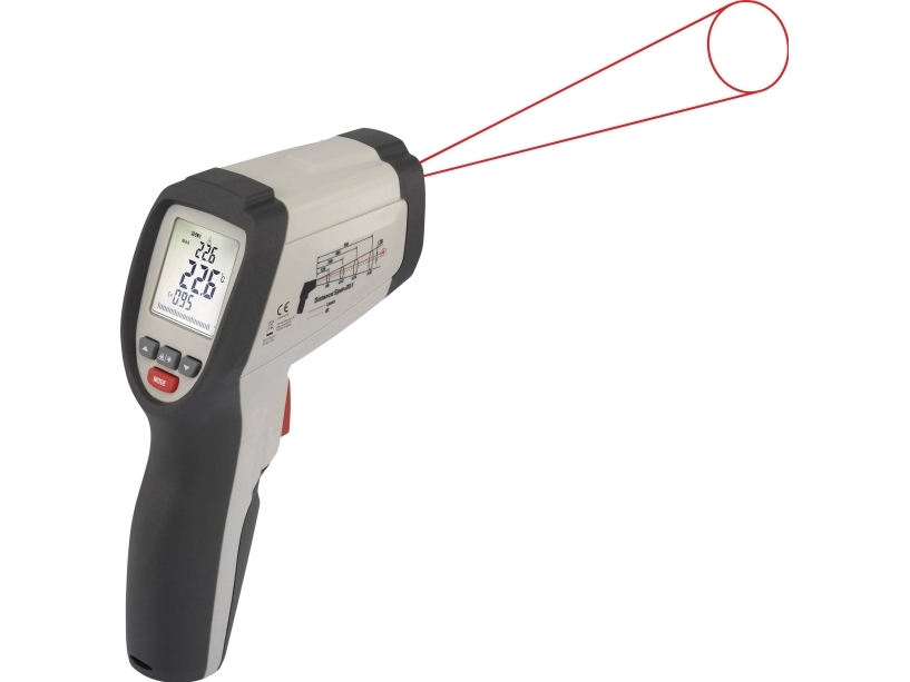 VOLTCRAFT IR 800-20C Infrapunalämpömittari Optiikka (lämpömittari) 20:1 -40 - +800 °C Pyrometri