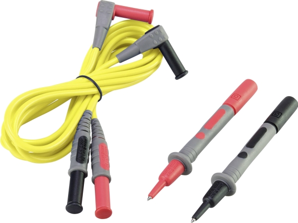 Voltcraft Msl-504 Prøveledning [Stik 4 Mm - Testspids] 1,20 M Gul 1 Stk