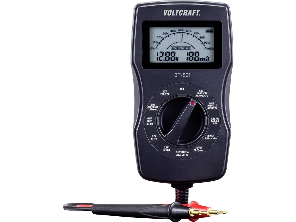 VOLTCRAFT BT-501 | EL Artiklar - Batteri - Batteritestare & Tillbehör | GameStuff