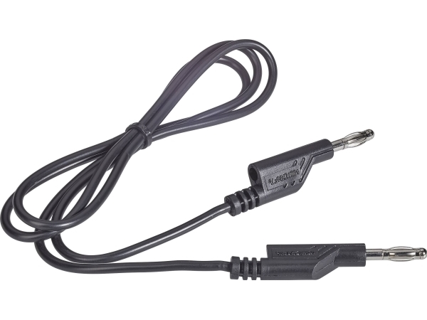 Voltcraft Prøveledning [Lamelstik 4 Mm - Lamelstik 4 Mm] 1.00 M Sort 1 Stk