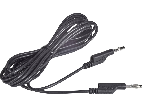 Voltcraft Ms5/Sw Prøveledning [Lamelstik 4 Mm - Lamelstik 4 Mm] 5.00 M Sort 1 Stk