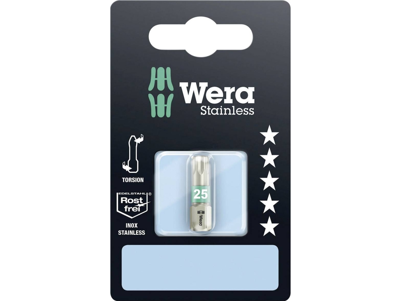 Wera 3867/1 Ts Sb Torx Bits, Rustfrit Stål