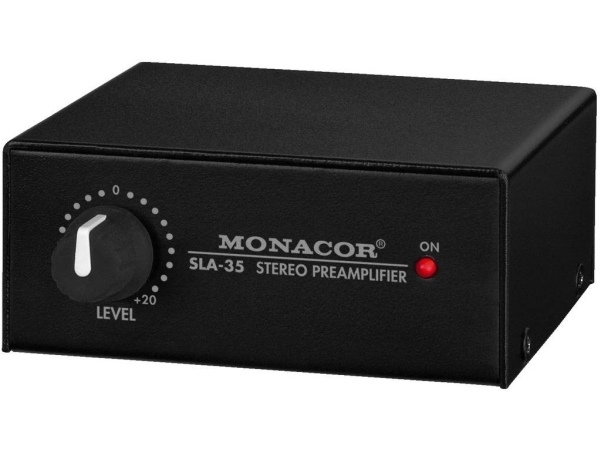 Monacor SLA-35, 0,03%, 83 dB, 35000 ohm (O), 1600 ohm (O), 5 - 50000 Hz, RCA | TV, Ljud & Bild - Stereo - A/V Receivere & Förstärkare | GameStuff