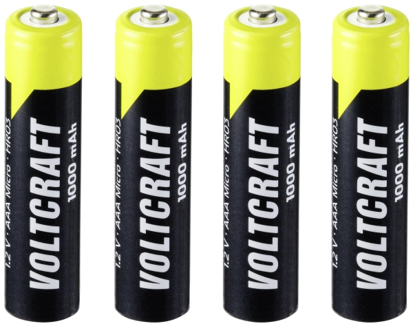 Voltcraft Endurance Hr03 Wiederaufladbare Aaa-Batterie Nimh 1000 Mah 1,2 V 4 Stück