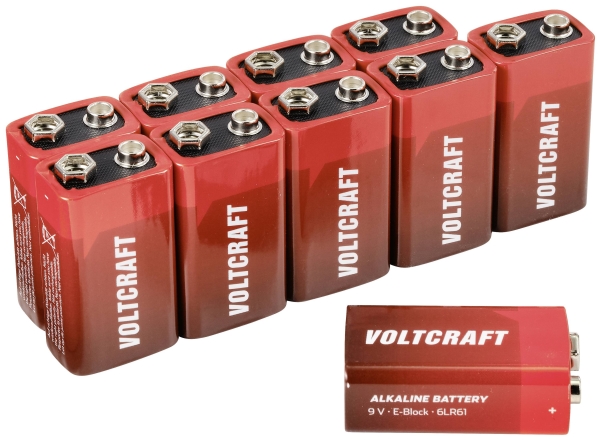 VOLTCRAFT VC-12629385 | EL Artiklar - Batteri - 9V batterier | GameStuff