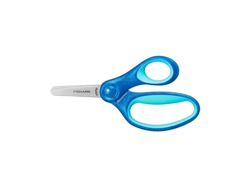 Fiskars 1064073, Barn, Lige Snit, Enkelt, Blå, Kunst & Håndværk Sakse, Blunt Tips