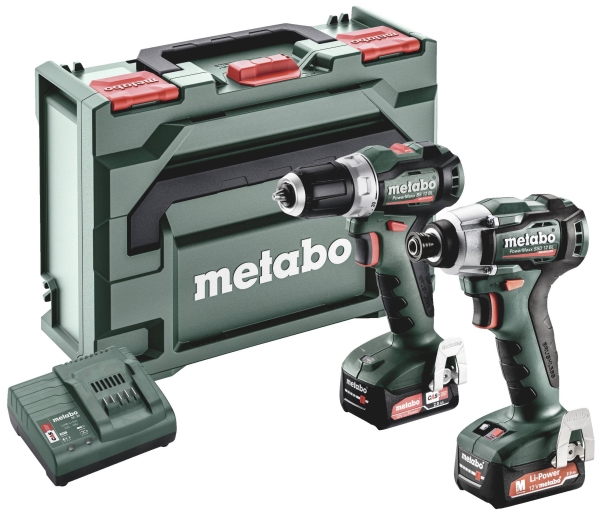 Metabo Combo Set 2.7.3 12 V BL 685228000 Batteriborrmaskin, batteridriven slagborrmaskin 12 V 2 Ah litium