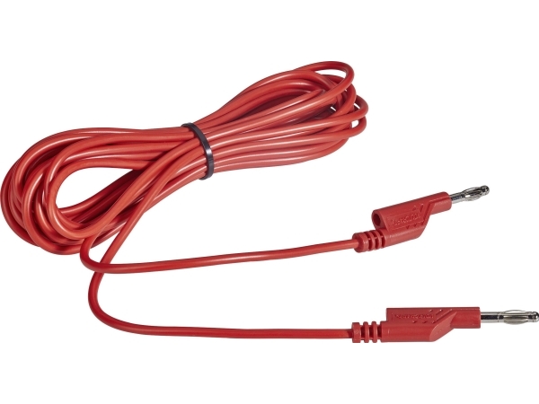 Voltcraft Ms5/Rt Prøveledning [Lamelstik 4 Mm - Lamelstik 4 Mm] 5,00 M Rød 1 Stk