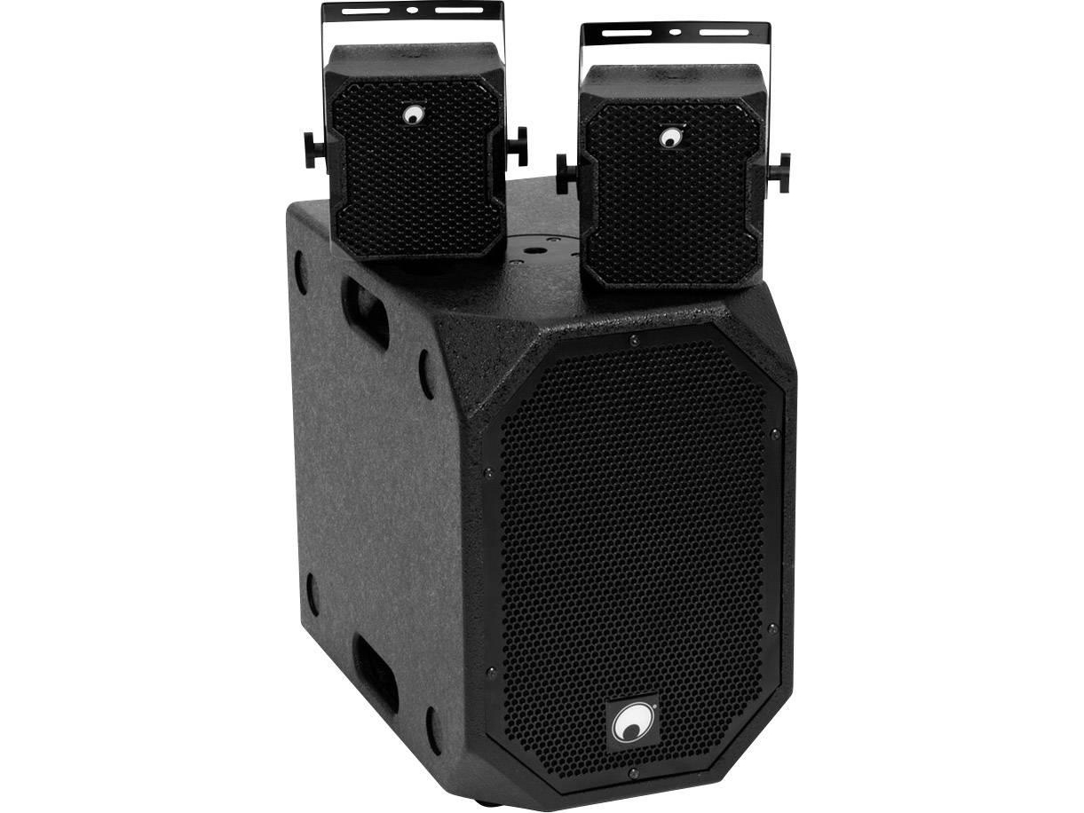 Omnitronic Bob Basic Set 2.1 Aktiv-Pa-Lautsprecherset Bluetooth, Integrierter Mixer