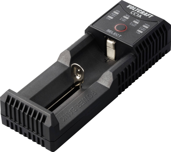 VOLTCRAFT CC1A Laddare för runda celler NiMH, Li-Ion, LiFePO, NiCd R6 (AA), R03 (AAA), R14, 10440, 10500, 12500, 12650, 13650, 14500, 14650, 16340, 16650, | EL Artiklar - Batteri - Batteriladdare | GameStuff