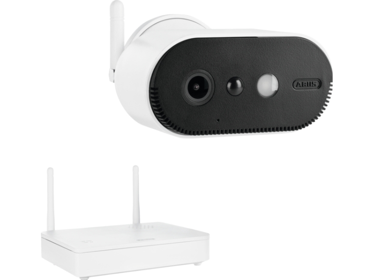 ABUS PPIC91000, IP-sikkerhedskamera, Indendørs & udendørs, Trådløs, Loft/væg/skrivebord, Sort, Hvid, IP65