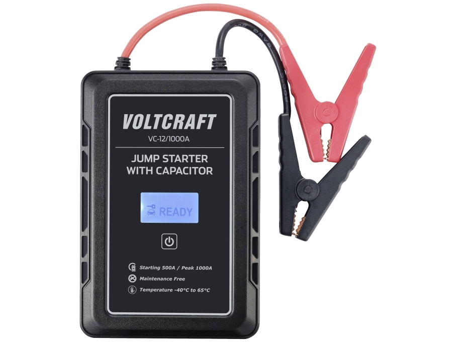 VOLTCRAFT Snabbstartsystem VC-12/1000A VC13998130 Startström (12 V): 500 A Kondensatorteknik (utan batteri) | Bilvård & Biltillbehör - Säkerhetsutrustning för Bilen - Starthjälp | GameStuff