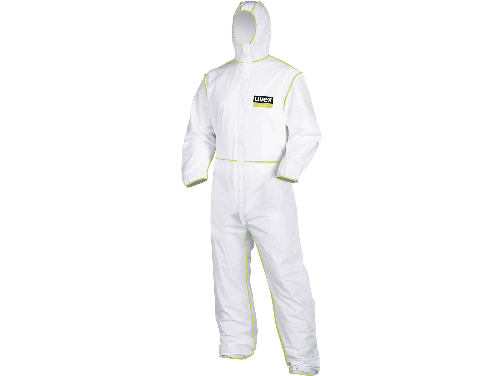 uvex 9871010 Engangs-beskyttelsesdragt Størrelse: M Hvid | Kläder & Säkerhet - Arbetskläder - Engångskläder | GameStuff