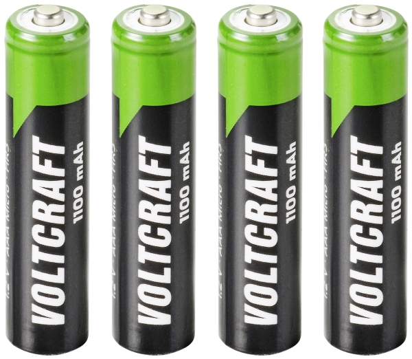 Voltcraft Hr03 Se Wiederaufladbare Aaa-Batterie Nimh 1100 Mah 1,2 V 4 Stück