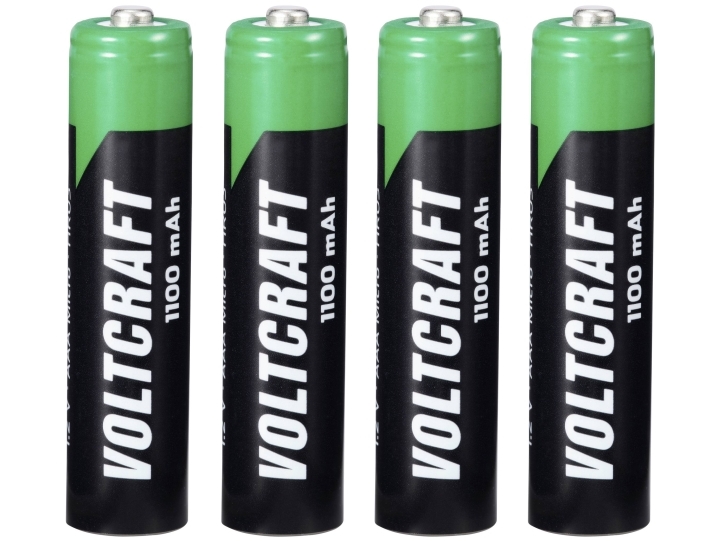 Voltcraft Hr03 Wiederaufladbare Aaa-Batterie Nimh 1100 Mah 1,2 V 1,2 V 4 Stück