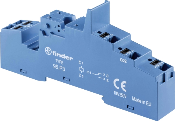 Finder 95.P3 Relaissockel Passend Für Serien: Siemens Bauform S00 , Finder Serie 99, Weg Serie Cwci Finder 40.31, Finder 99.02, Finder 86.30.0.024.00