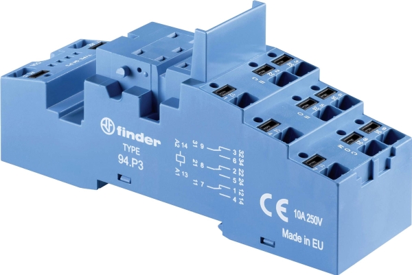 Finder 94.P3 Relaissockel Geeignet Für Serien: Weg Serie Cwc , Weg Serie Cwci , Finder Serie 22.32 Finder 55.32, Finder 55.33, Finder 86.30, Finder 0