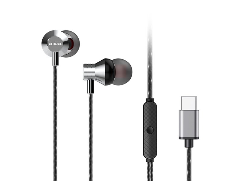 Aiwa Estm-50Usb-C, Kabelgebunden, 20 - 20000 Hz, Anrufe/Musik, 13 G, Kopfhörer, Silber