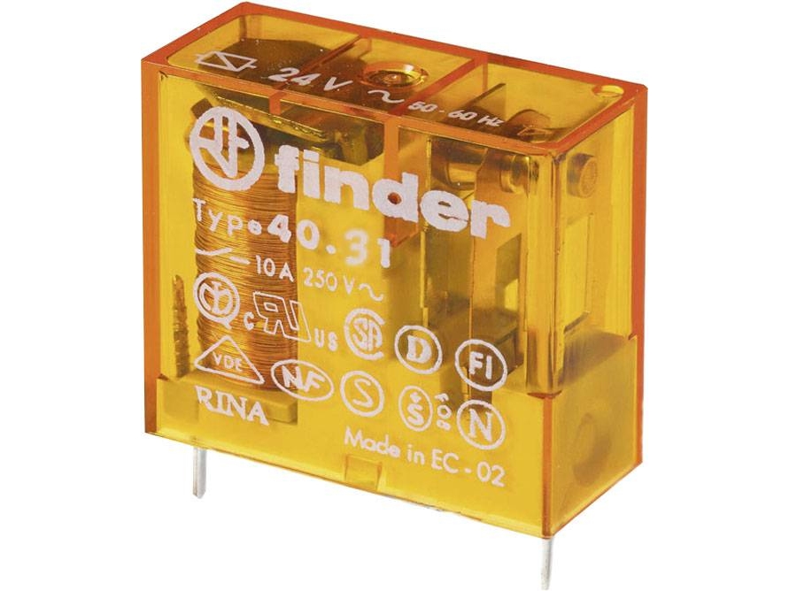 Finder 40.31.8.048.0000 Print-Relais 48 V/Ac 10 A 1 X Wechsler 50 Stück