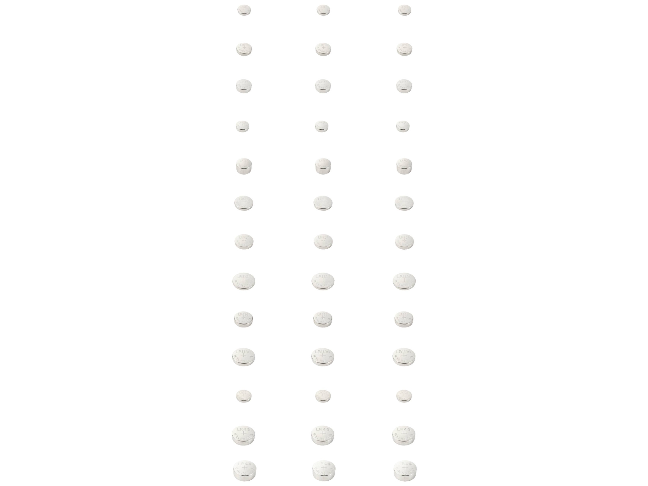 Conrad Energie-Knapzellen-Set Je 3 X Ag 1, Ag 2, Ag 3, Ag 4, Ag 5, Ag 6, Ag 7, Ag 8, Ag 9, Ag 10, Ag 11, Ag 12, Ag 13