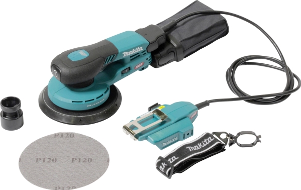Makita BO002CGZ Sladdlös excenterslip XGT 40V, 150mm/5mm, AWS (utan AWS chip), Utan batterier och laddare! | Elverktyg - Prof. Akku verktyg - Slipmaskin | GameStuff