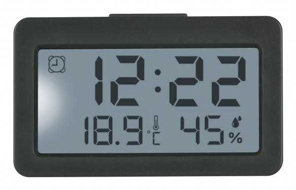 Tfa-Dostmann 60.2045.10, Digital Alarmur, Rektandel, Sort, Indendørs, Voksen, -10 - 50 °C