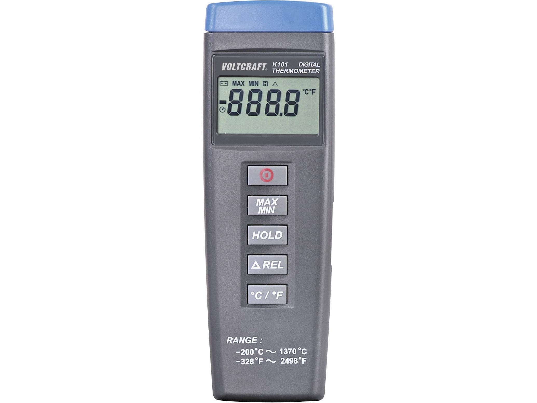 VOLTCRAFT K101 Temperatur-måleudstyr Kalibrering efter (DAkkS) -200 - +1370 °C Sensortype K