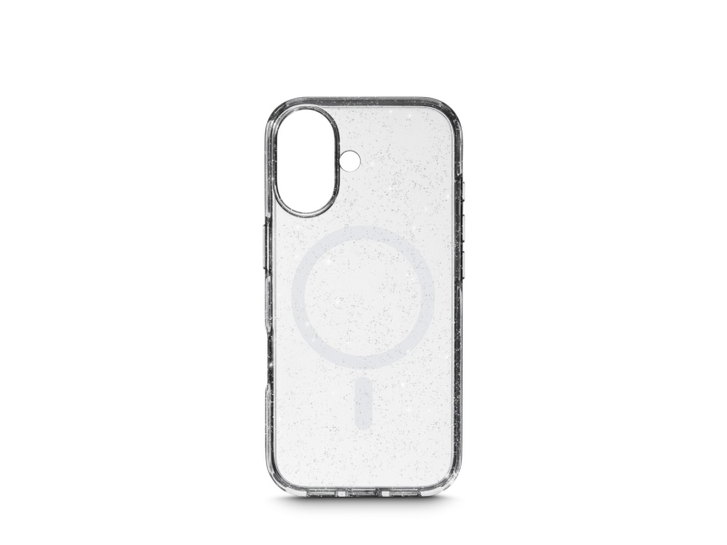 White Diamonds Mag Glitter, Cover, Apple, Iphone 17, 16 Cm (6.3"), Transparent