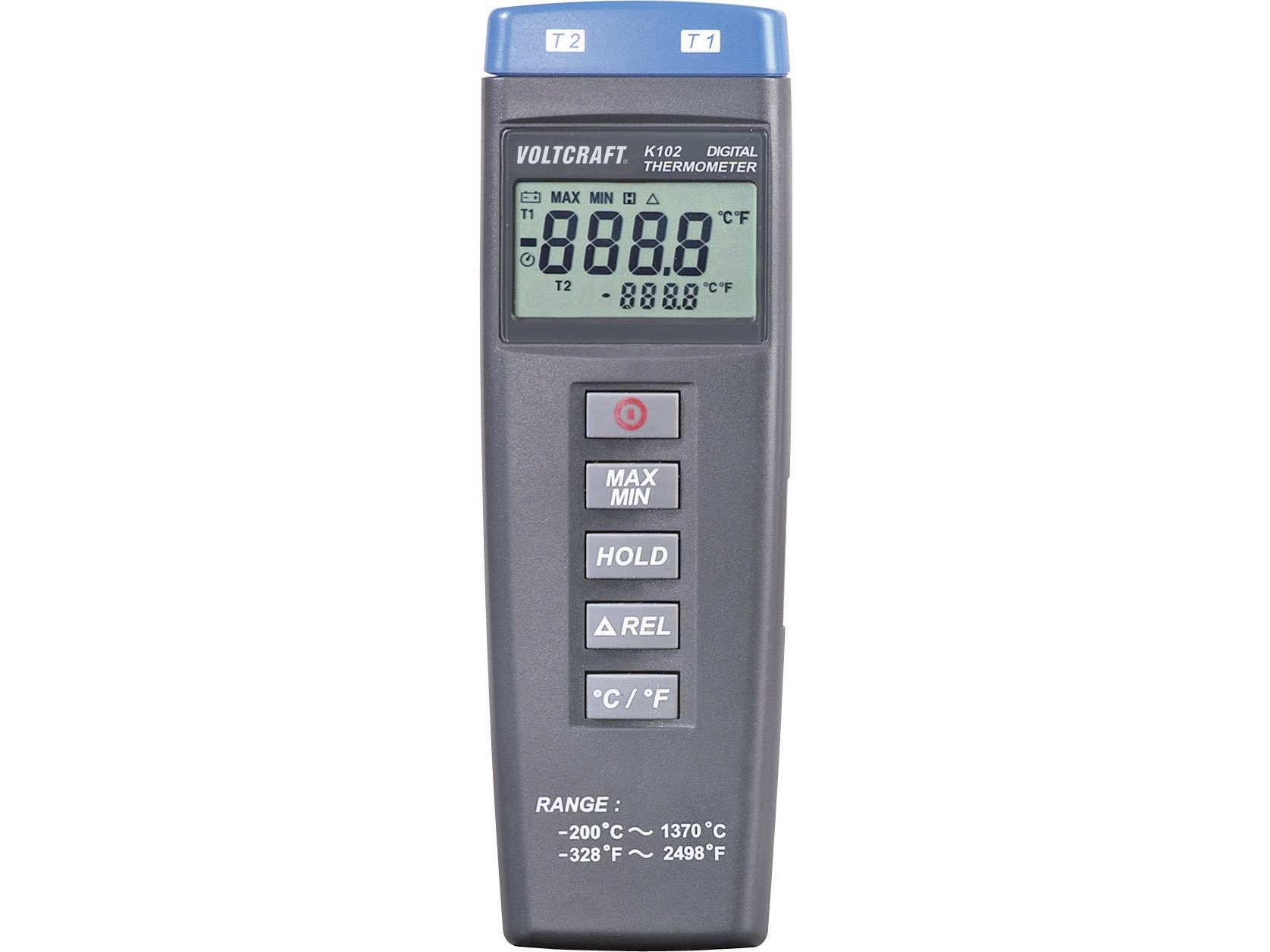 Voltcraft K102 Temperatur-Måleudstyr Kalibrering Efter (Dakks) -200 - +1370 °C Sensortyp K