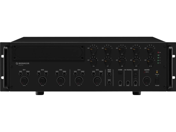 Monacor PA-6010Z ELA-förstärkare 600 W 5-kanalig 10-zonsförstärkare | TV, Ljud & Bild - Musikstudio - PA Teknik | GameStuff
