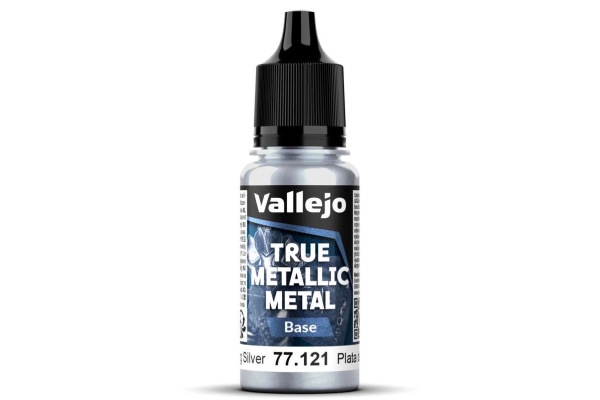 True Metallic Base Sterling Silver 18ml | Hobby - Färg vattenbaserad - Metallfärg | GameStuff
