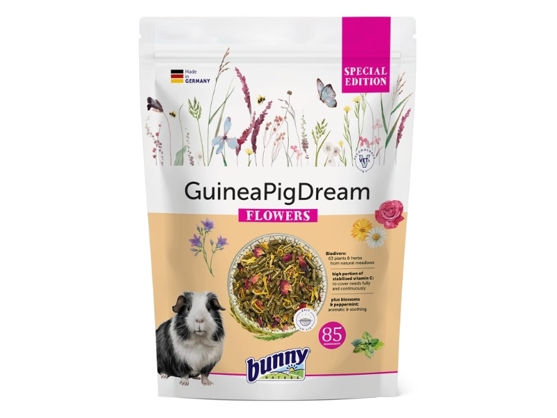 GuineaPigDream SPECIAL EDITION - FLOWERS (1,5 kg) | Sällskapsdjur - Gnagare - Mat | GameStuff
