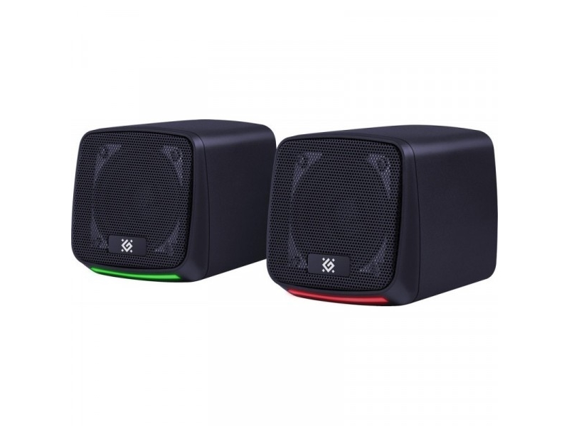Pc Speakers 2.0 Defender J3 2.0 6W Led Usb Black