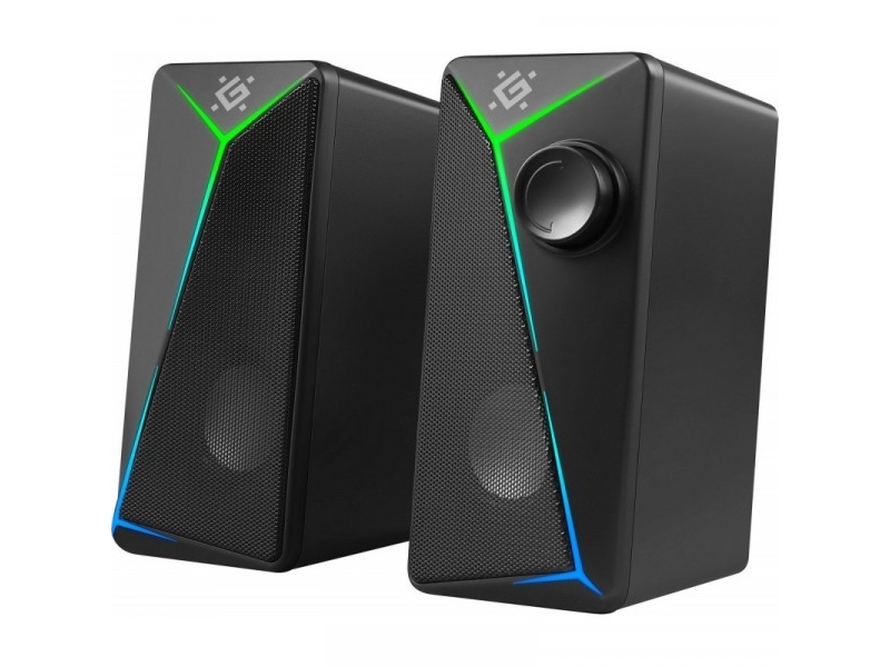 Kompiuterio Kolonėlės Pc Speakers 2.0 Defender J5 2.0 6W Led Usb Juodas