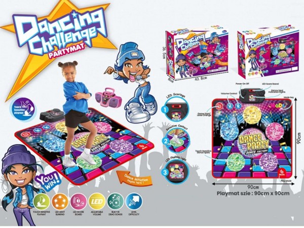 Dansmatta på slagträ.90x90 013202 98008 | Leksaker - Rollek - Musikleksaker | GameStuff