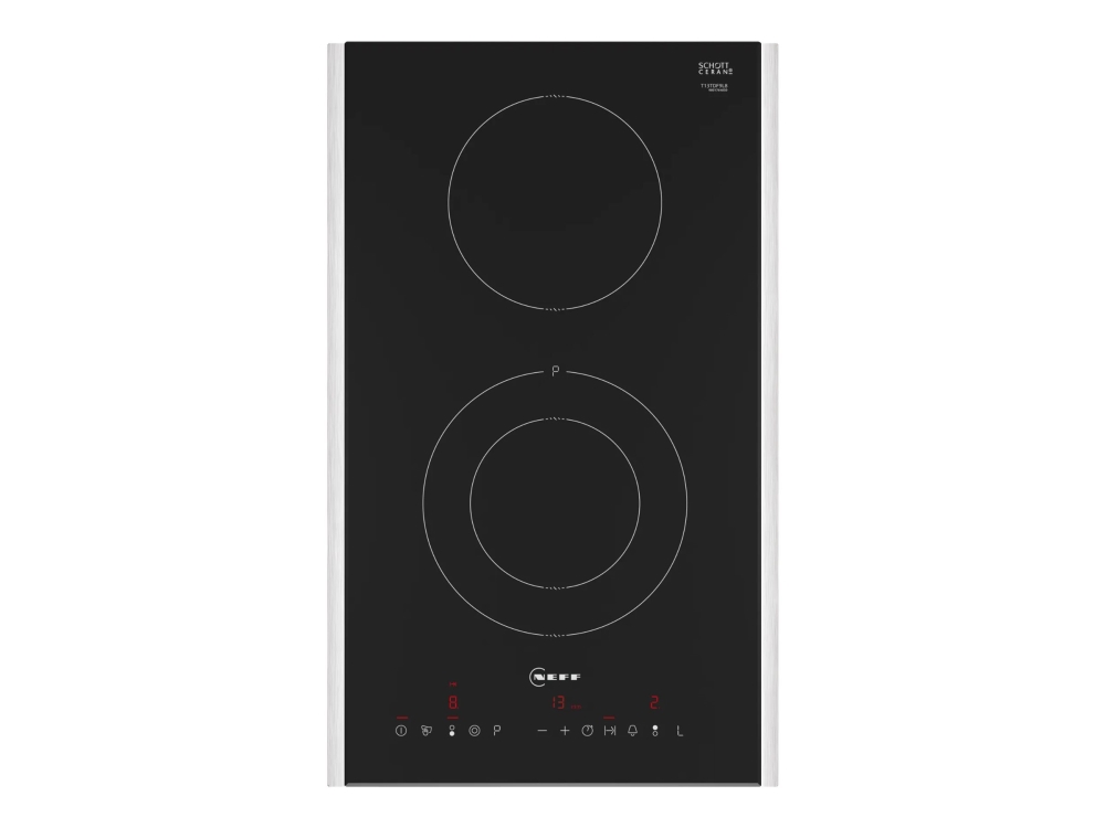 Neff N 70 T13TDF9L8 - Keramisk häll - 2 kokplattor - Fördjupning - bredd: 27 cm - djup: 49 cm - svart | Vitvaror - Spishäll | GameStuff