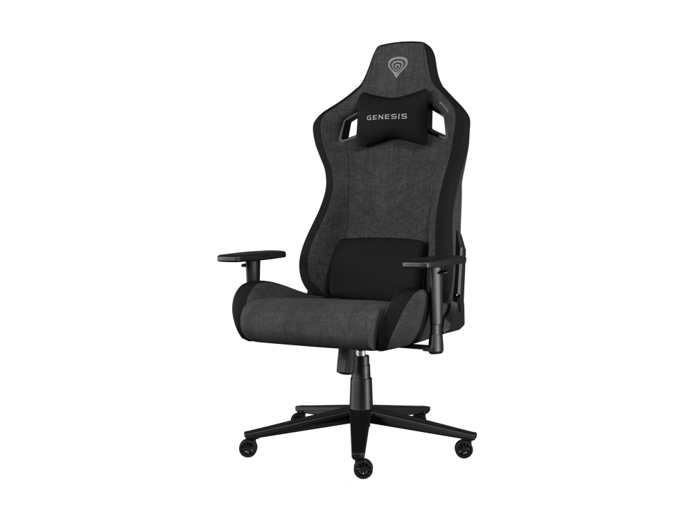 Genesis Nitro 660 - Spillestol - Ergonomisk - Armstøtter - T-Formet - Vippe - Tekstil - Sort, Grå