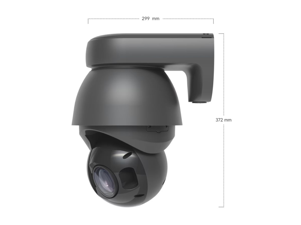 Ubiquiti UniFi AI PTZ Precision - Netværksovervågningskamera - PTZ - kanontårn - vejrbestandig - farve (Dag/nat) - 8 MP - 3840 x 2160 - 4K - GbE - DC 42.5 - 57 V / PoE++