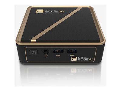 SAPPHIRE Edge AI - Barebone - mini-PC 1 x Ryzen AI 9 HX 370 / upp till 5.1 GHz - RAM 0 GB - Radeon 890M - Gigabit Ethernet, 2.5 Gigabit Ethernet - gyllensvart | Datorer & Surfplattor - Stationära datorer - Barebones | GameStuff