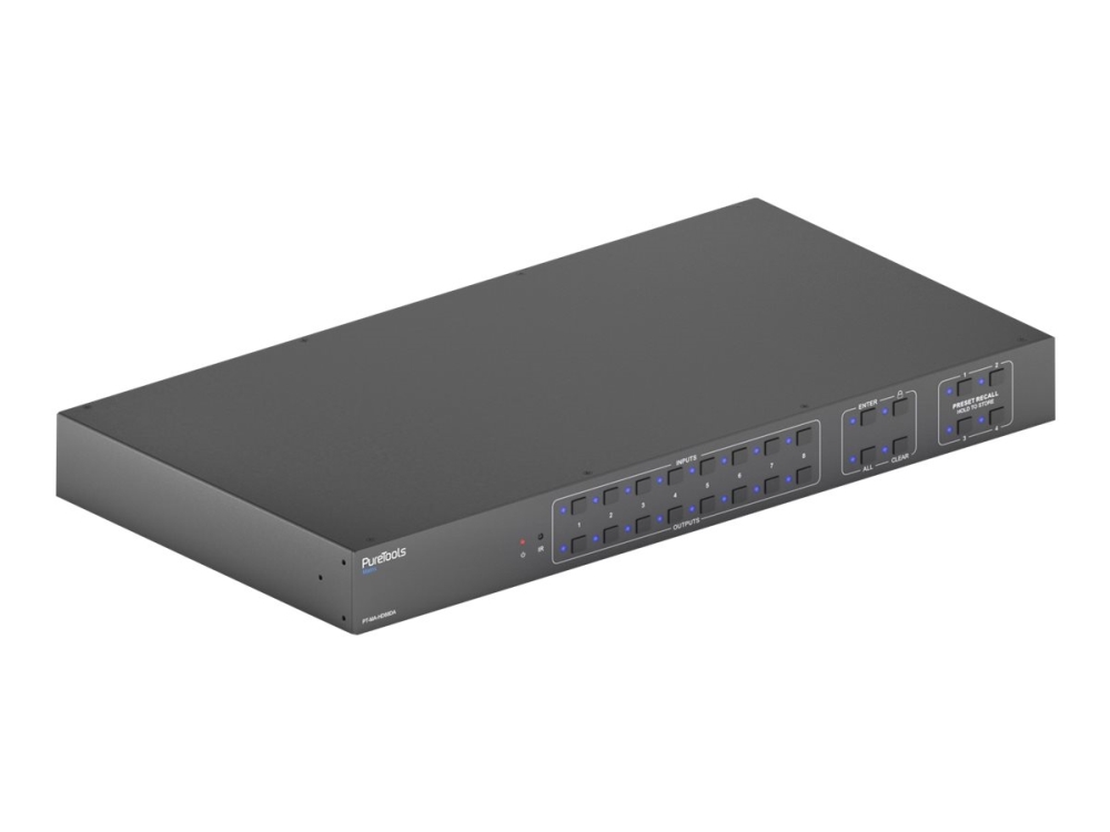 Purelink Pt-Ma-Hd88da, Skalierungs-Matrix-Schalter, 3840 X 2160 Pixel, 18 Gbit/S, Toslink, Link, Tätigkeit, Leistung, Usb Typ-A