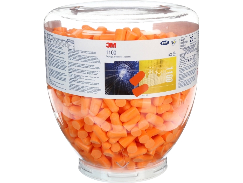 3M 1100B korvatulpat täydennyspakkaus 37 dB yksisuuntainen 500 paria